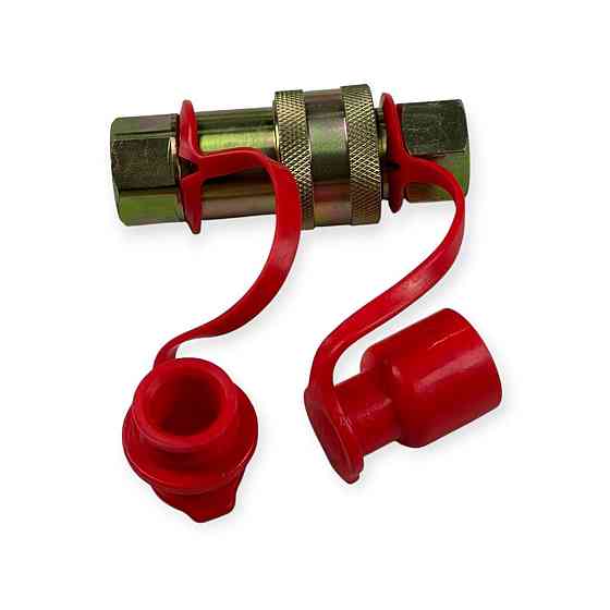 Разъем М 22x1.5 (евро с заглушкой) красный пневматический Мукачево