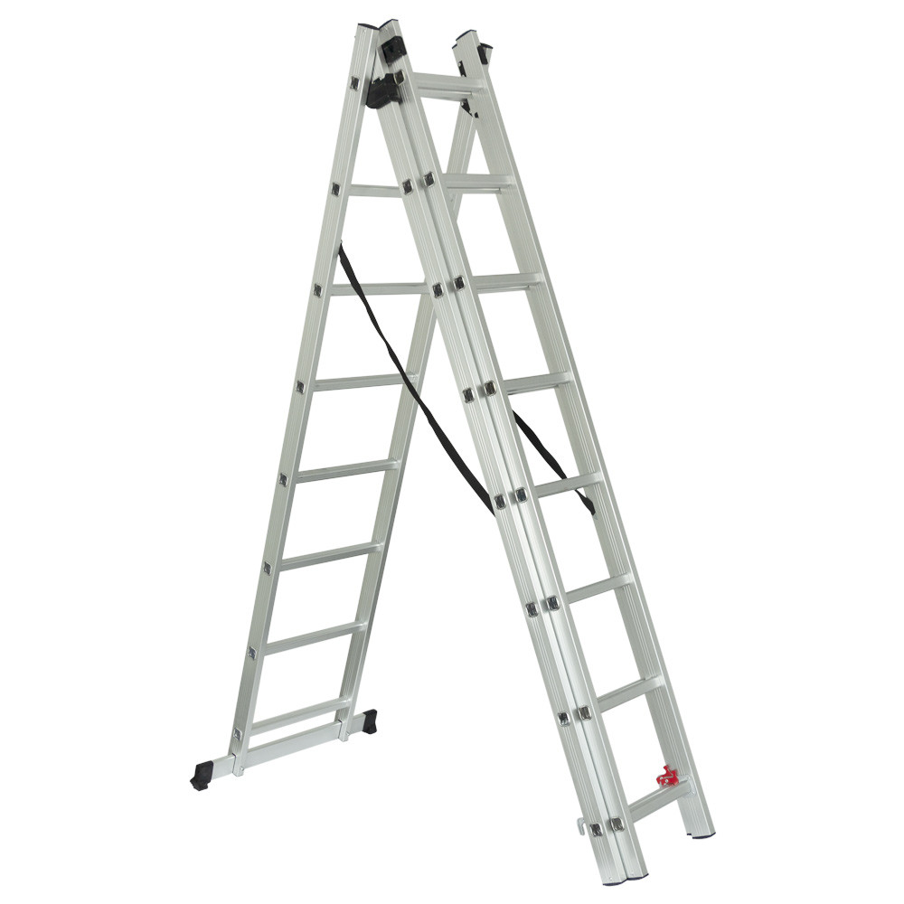 Sigma Лестница раскладывающаяся универсальная 8 ступеней 5.09м SIGMA (5032324) Коломия - фото 2
