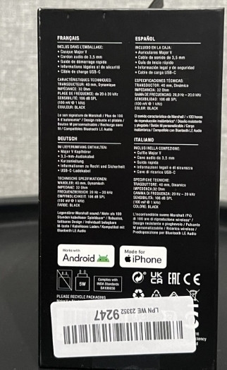 Навушники Marshall Major V 5 Black. Харьков - изображение 2