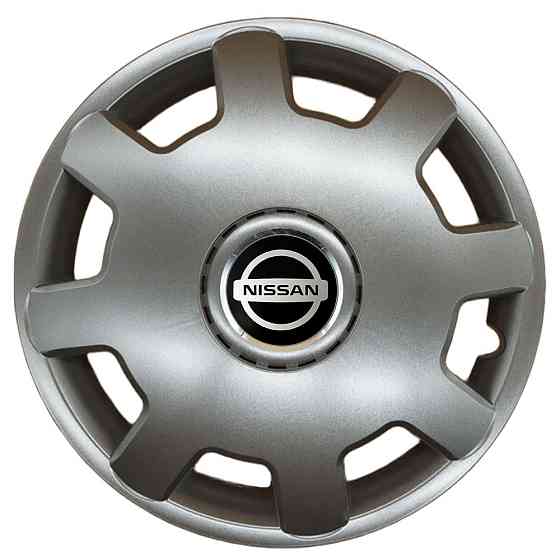 Автомобильные модельные колпаки R13 Nissan 105 4шт, SJS, серебристые Киев