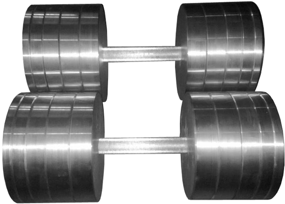 Гантелі складальні 2 * 40 кг (Загальна вага 80 кг) металеві домашні розбірні для дому Київ - фото 3