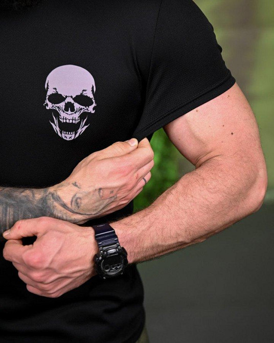 Тактическая потоотводящая футболка Не для слабких black ПП7709 Одесса - изображение 10