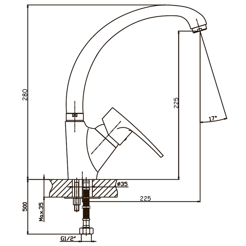 Смеситель для кухни Haiba Ceba 011 (HB0032) Киев - изображение 2