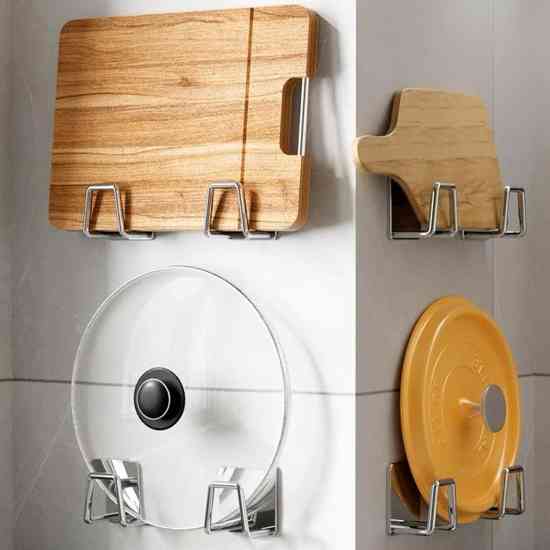 Набір із 4-х тримачів для кухонної дошки та губки металеві. Вінниця