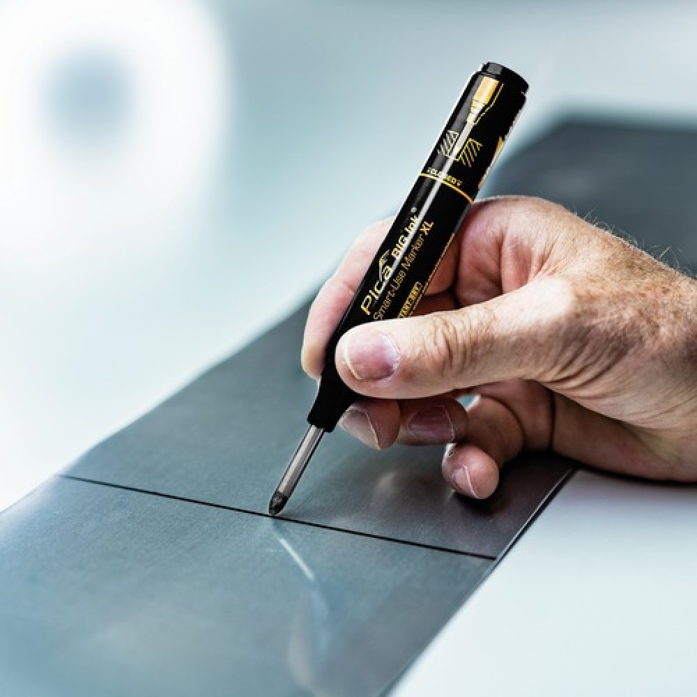 Маркер фирменный с длинным носиком Pica BIG (170/46) Ink Smart-Use Marker XL, черный Одесса - изображение 7