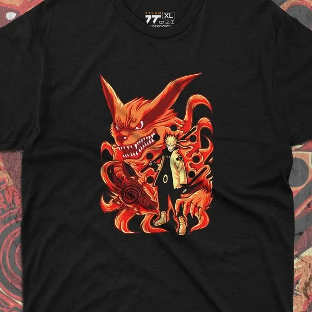 Футболка для підлітка хлопчика з принтом Наруто Наруто і Дев'ятихвостий Розмір 160 Anime10317 Дніпро - фото 4