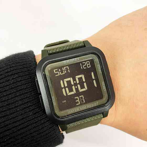 Годинники наручні електронні тактичні SKMEI 1894AGBK, Годинник CG-393 армійський оригінал Київ