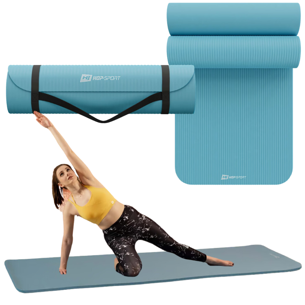 Колрик для йоги Hop-Sport HS-NB015GM NBR 1,5см светлый морской Киев - изображение 7