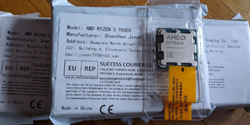 Нові AMD Ryzen 5 9600X.   Нові процесори AMD Ryzen 5 9600X. Київ - фото 1