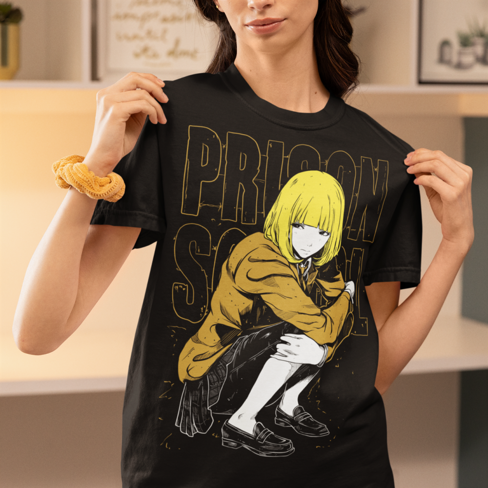 Футболка для мальчика аниме Аниме Присон Скхоол Хана оверсайз (рост от 165 до 180 ) Черний AnimeJ0669m Днепр - изображение 2