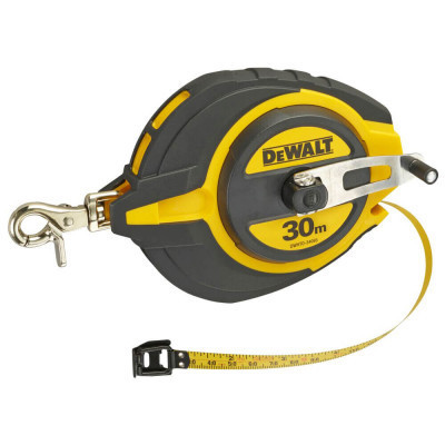 Рулетка DeWALT STEEL, 30 м х 10 мм, обрезиненный литой корпус (DWHT0-34093) Винница - изображение 2