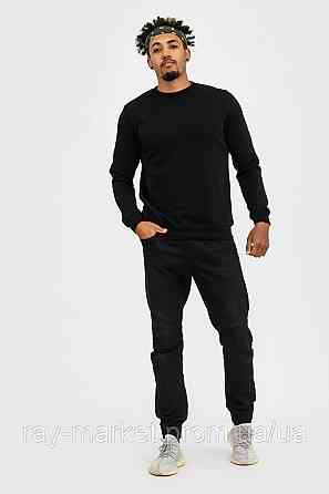 Світшот базовий утеплений Ray Basic чоловічий чорний (U0301M-Black) 3XL Київ