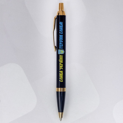 Ручка шариковая Parker IM 17 UKRAINE Black GT BP Слава Україні! + Герб + Героям Слава! (22032_T2186u) Винница - изображение 3