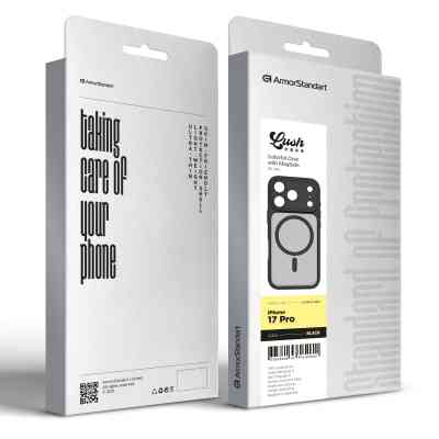 Чохол до мобільного телефона Armorstandart Lush MagCase Apple iPhone 17 Pro Black (ARM87488) Вінниця