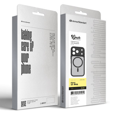 Чохол до мобільного телефона Armorstandart Lush MagCase Apple iPhone 17 Pro Black (ARM87488) Вінниця - фото 3