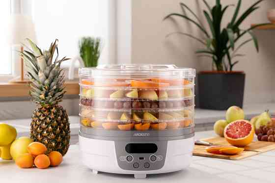 Сушарка для продуктів ARDESTO FDB-5321T, 250Вт, піддонів -5x3см, діаметр-32см, макс-70°С, таймер, електр. управління, пластик , білий Київ