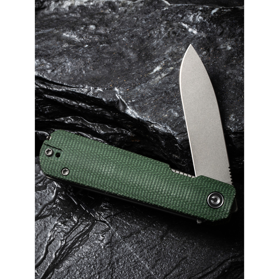 Ніж складаний кишеньковий Civivi Sendy, (7.2 см) Nitro-V / Micarta темно-зелений Київ - фото 14