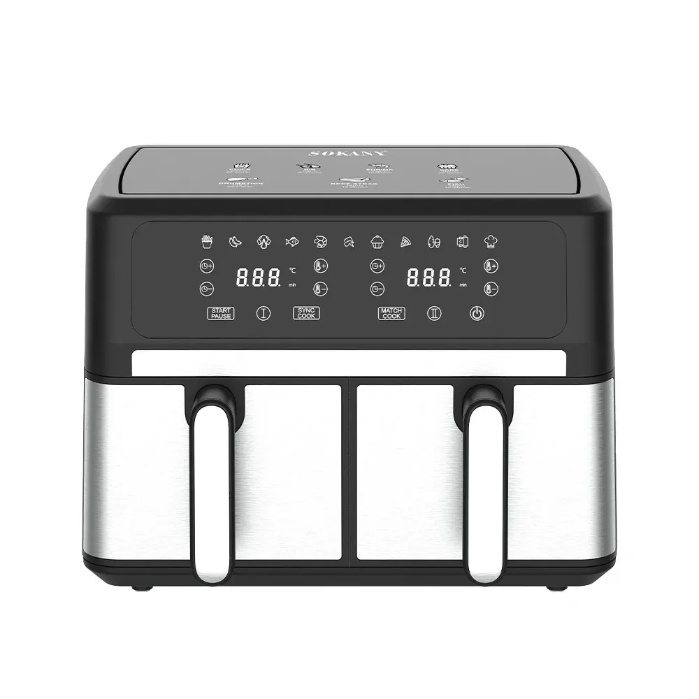 Аерофрітюрниця SK-10041, 60 хвилин таймер, регулювання температури 80–200°C, захист від перегріву Одеса - фото 4