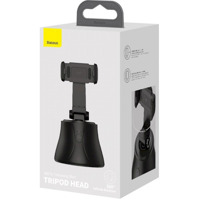 Смарт штатив Baseus 360°AI Following Shot Tripod Head SUYT-B01 (Черный) Николаев - изображение 10
