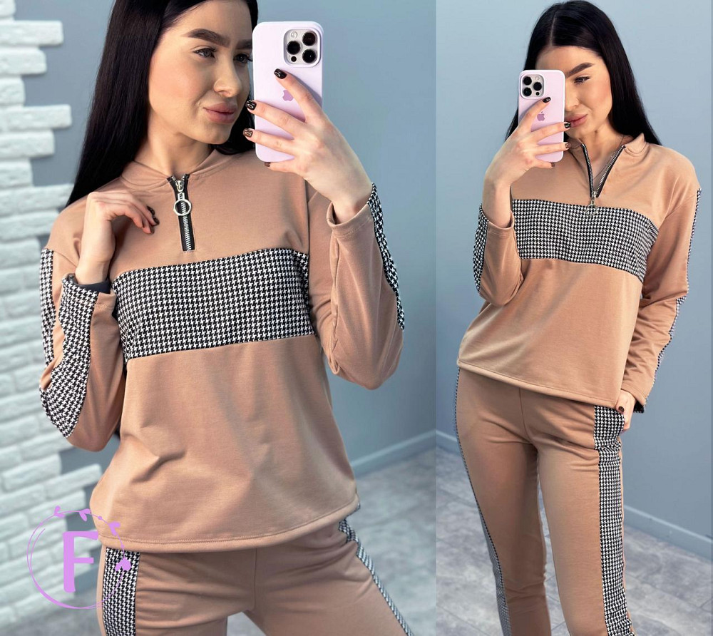 Демисезонный прогулочный костюм из трикотажа Wonderlend батал Киев - изображение 3