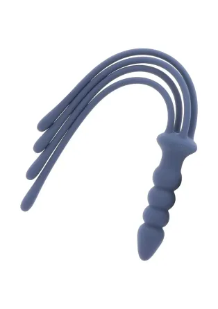 Кнут с держателем в виде анальной пробки Taboom Silicone Supreme, синий Sex Aura Киев