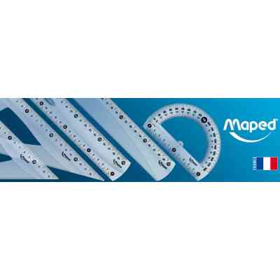 Лінійка Maped пластикова ESSENTIALS, 20см, двостороння шкала, прозорий (MP.146108) Вінниця