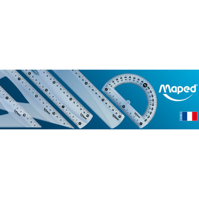 Лінійка Maped пластикова ESSENTIALS, 20см, двостороння шкала, прозорий (MP.146108) Вінниця - фото 3