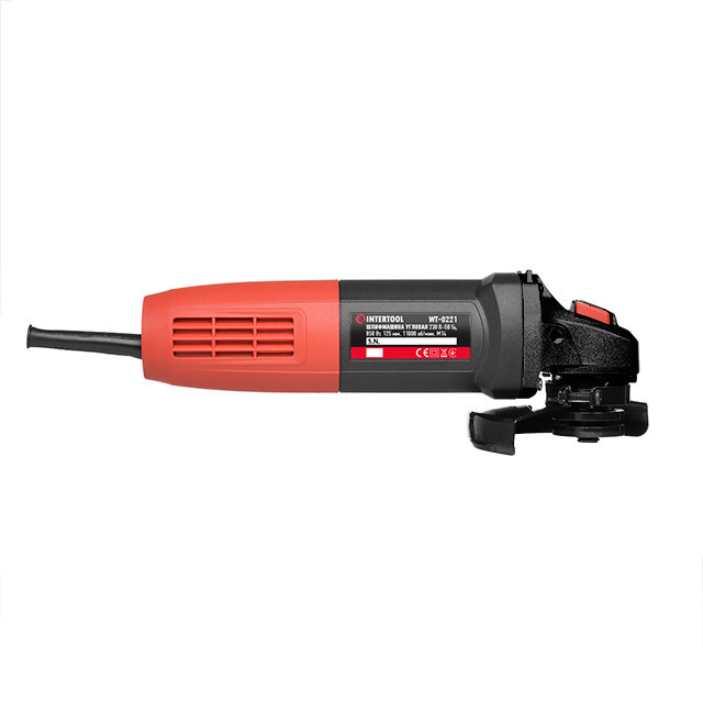 Шліфмашина кутова INTERTOOL WT-0221, 0,85 кВт, 11000 об/хв, диск 125 мм - зручна у використанні болгарка Львів - фото 2