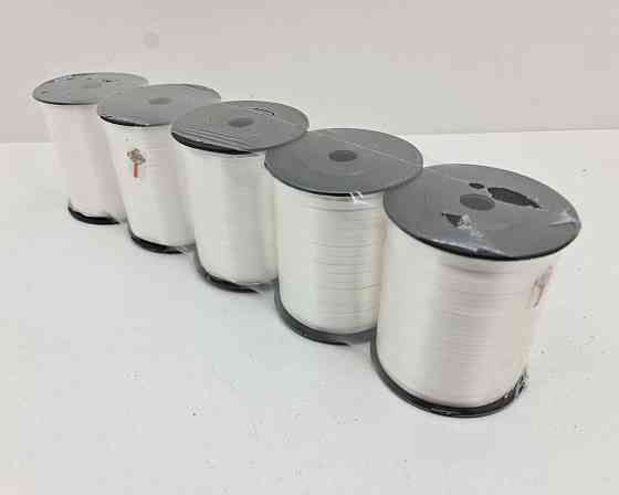 Стрічка для повітряних куль і подарунків 300 метрів біла (1 пачка) Харків