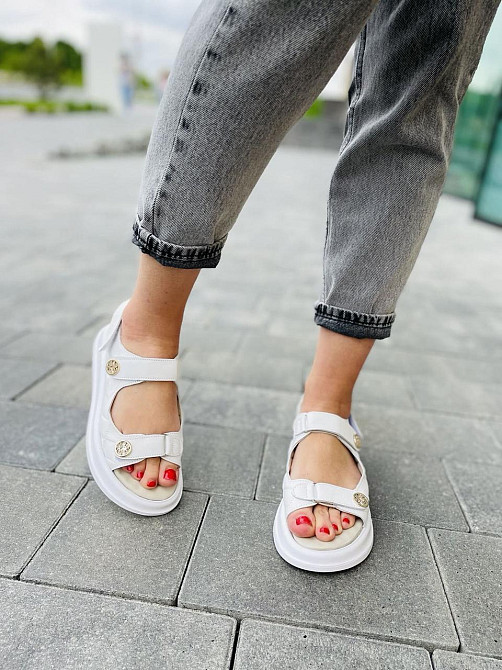 No brend Босоніжки жіночі 424/1 білі (літо, шкіра натуральна) (5044) Коломыя - изображение 7