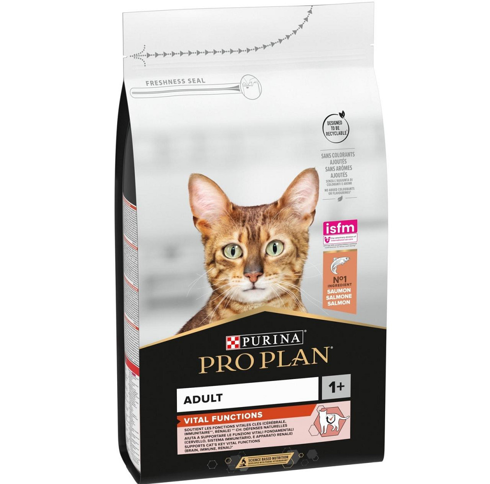 Сухой корм для взрослых кошек Purina Pro Plan Adult Vital Functions с лососем 1.5 кг Винница - изображение 1