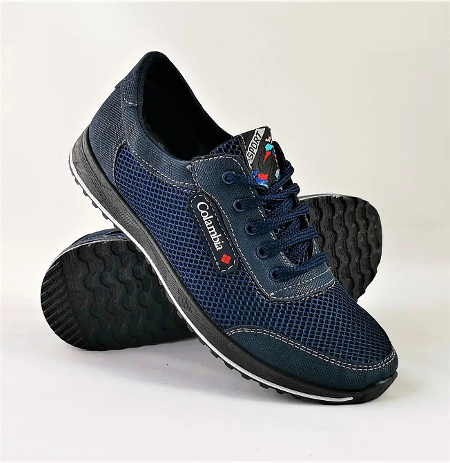 Кросівки Чоловічі Сіточка Сині Літні (розміри: 41) Відео Огляд Дніпро - фото 2