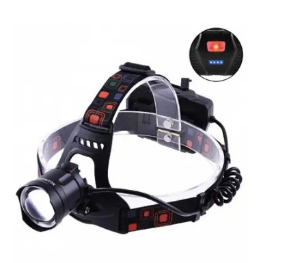 Налобний ліхтар Police BL-XQ-218-HP50 Power bank + microUSB + 3х18650 + 3 режим Вінниця - фото 4