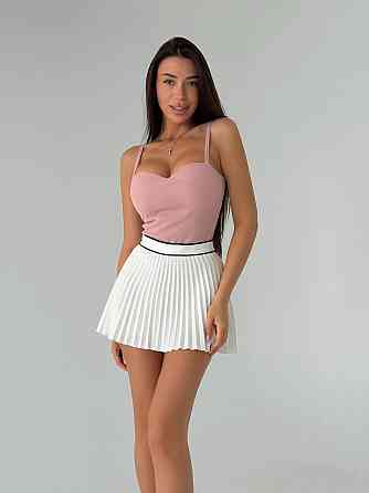 Женская эффектная майка пуш-ап с эффектом «утяжки» на бретелях креп дайвинг Пудра, 42/44 Одесса