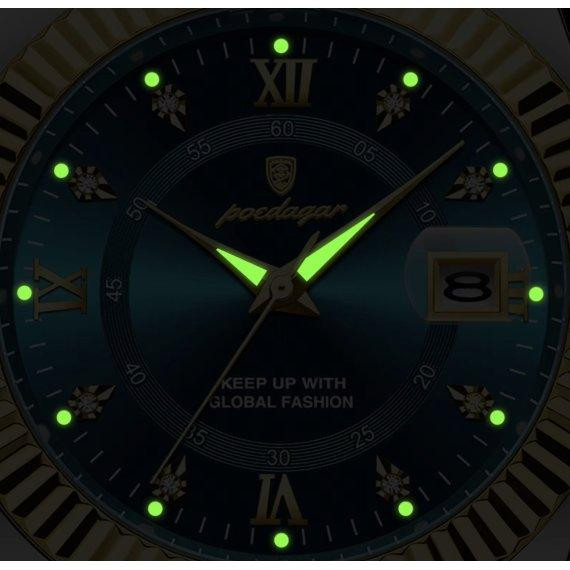 Мужские наручные часы Poedagar Dublin (Серебристые с золотистым) Винница - изображение 2