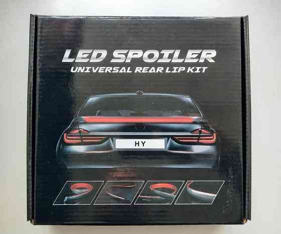 Спойлер CARBON 3.5см х120см для багажника з LED підсвічуванням (4 режима) Винница