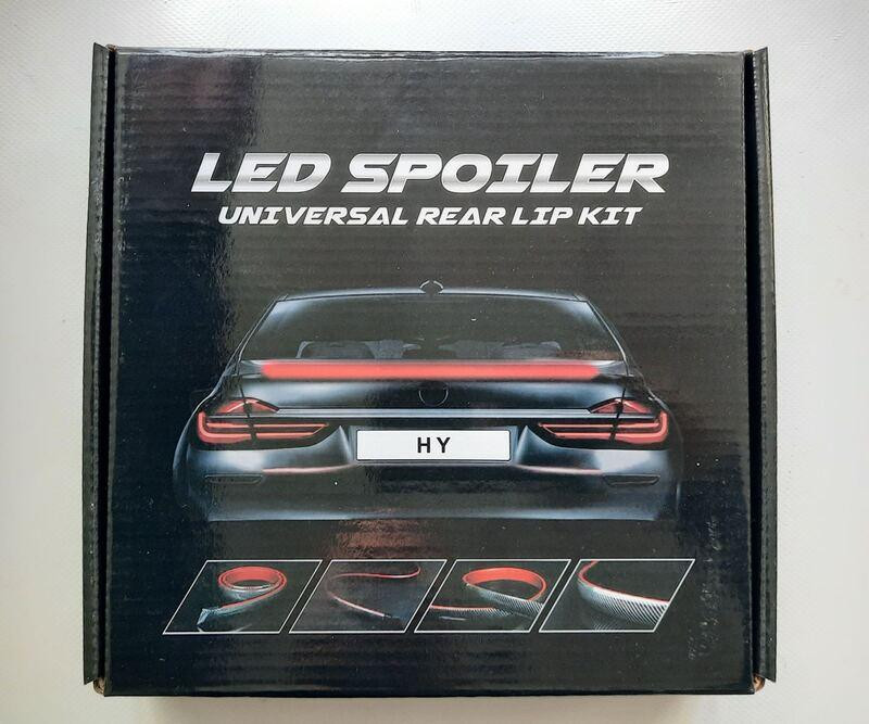 Спойлер CARBON 3.5см х120см для багажника з LED підсвічуванням (4 режима) Вінниця - фото 3