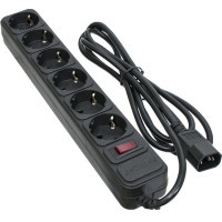 Мережевий фільтр живлення Patron 2 m3*1mm2 (SP-1065U) 6 розеток BLACK (EXT-PN-SP-1065U) Киев - изображение 1