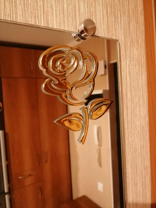 Наклейка на авто Роза Червона опукла Київ - фото 6