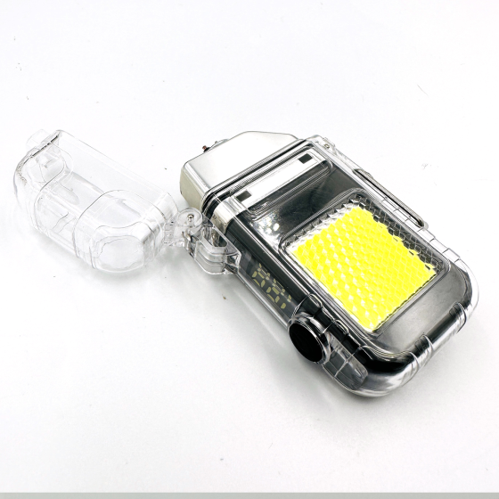 Електроімпульсна USB запальничка 2в1: ліхтарик + дуговий підпал, вітростійка, багаторазова 209 Київ