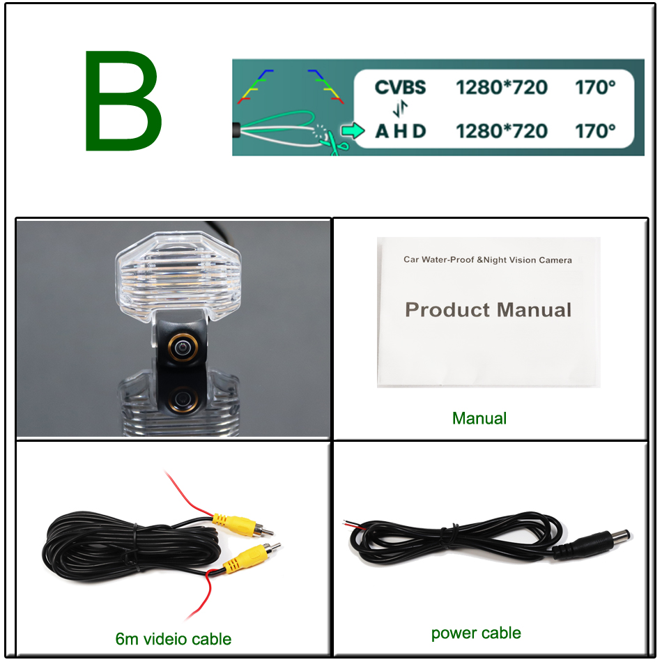 Камера заднього огляду в номерний знак Toyota Corolla Sedan E140 E150 (2007-14) AHD 720-1080 HS-8041B Київ - фото 5