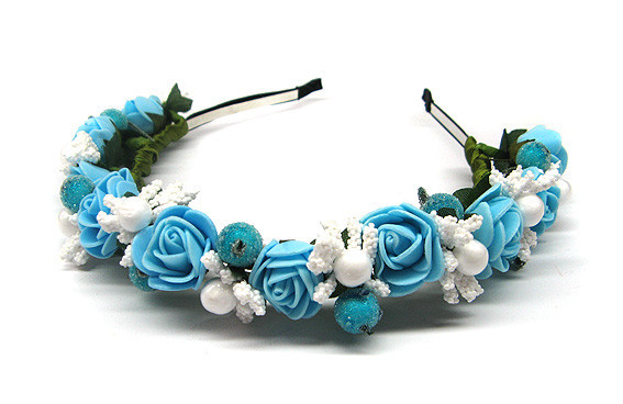 Обруч для волос Розы голубые Киев - изображение 1