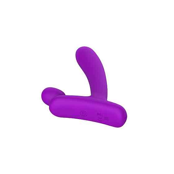 Вибратор в форме буквы,, L,,со стимуляцией клитора и точки G Chisa Lust Ripple Horny, фиолетовый Sex Aura Киев