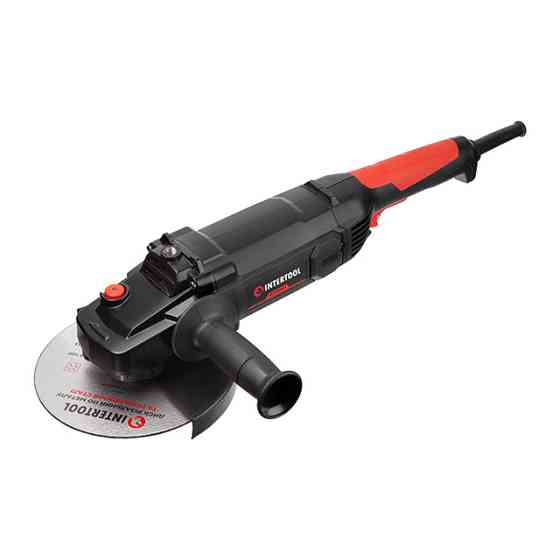 Шліфмашина кутова INTERTOOL WT-0227, 1,8 кВт, 8000 об/хв, диск 180 мм, плавний пуск - зручна для тривалого використання Львів