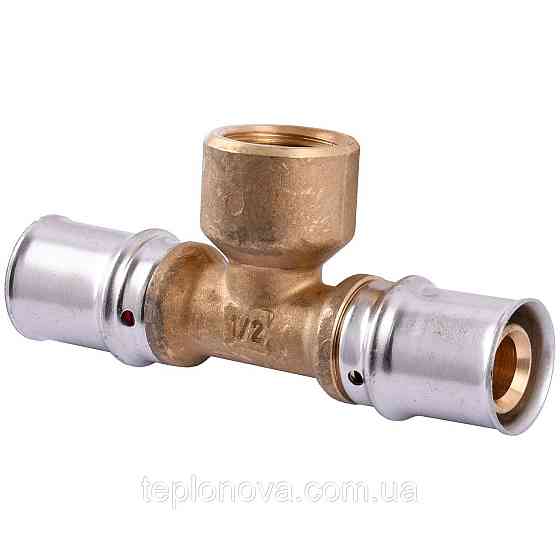 Тройник с внутренней резьбой пресс APE AP 132 20х1/2″х20 ITALY Черновцы