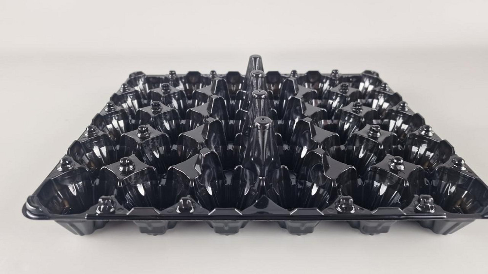 Упаковка для куриных яиц 30 ячеек низ черная (50 шт) Харьков - изображение 4