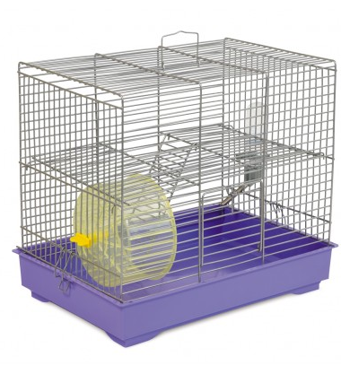 Клетка «Микки» с колесом для мелких декоративных грызунов, 