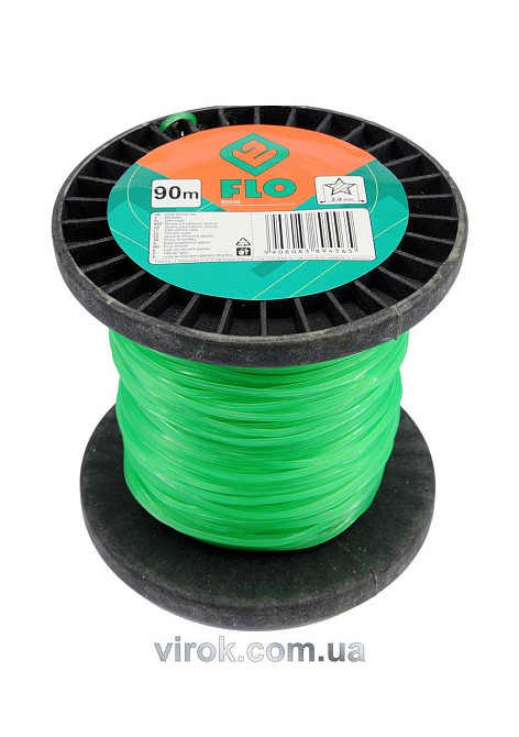 Жилка для тримера зірка FLO : Ø= 2 мм, l= 90 м (бобіна) [9/27] Одеса - фото 1
