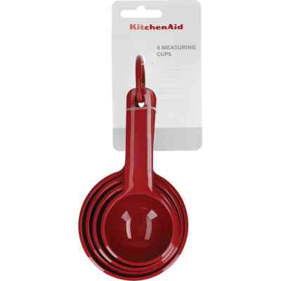 Аксессуар кухонный KitchenAid Набір мірних ложок Universal, 4 шт, 59/79/118/237 мл, червоний (KQG058OHERE) Винница