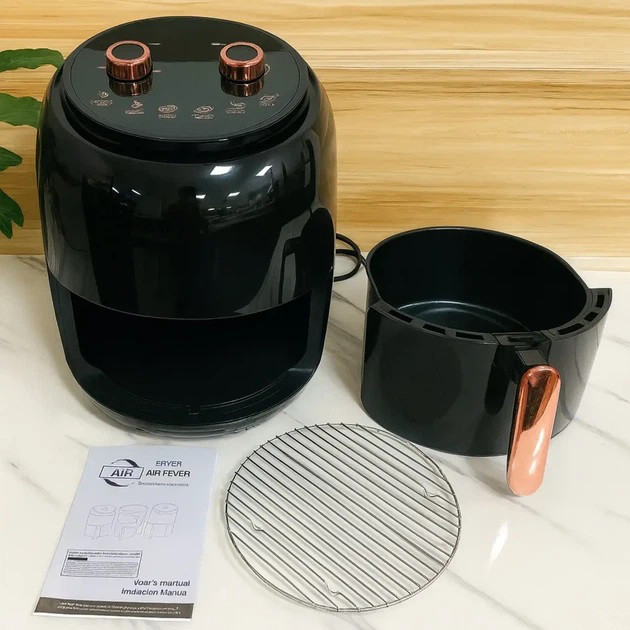 Аерофрітюрниця електрична для дому Rainberg RB-2318 3800Вт 8.5л, Фритюрниця знежирена GO-98 Івано-Франківськ - фото 1